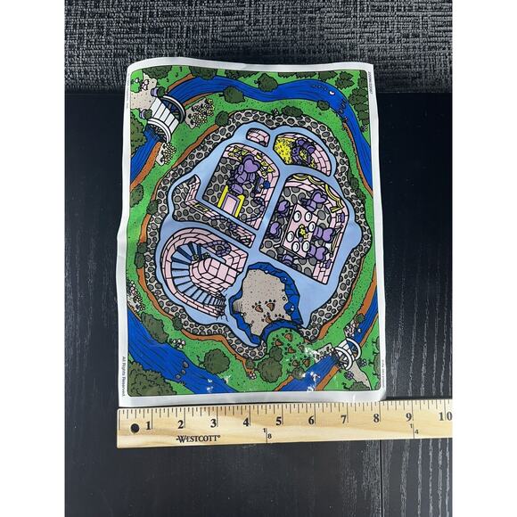 ✅Vtg 1995 1996 Hasbro Pro-Doh Royal Fantasy Castle Pink & Purple W/ Plastic Mat - Picture 14 of 15